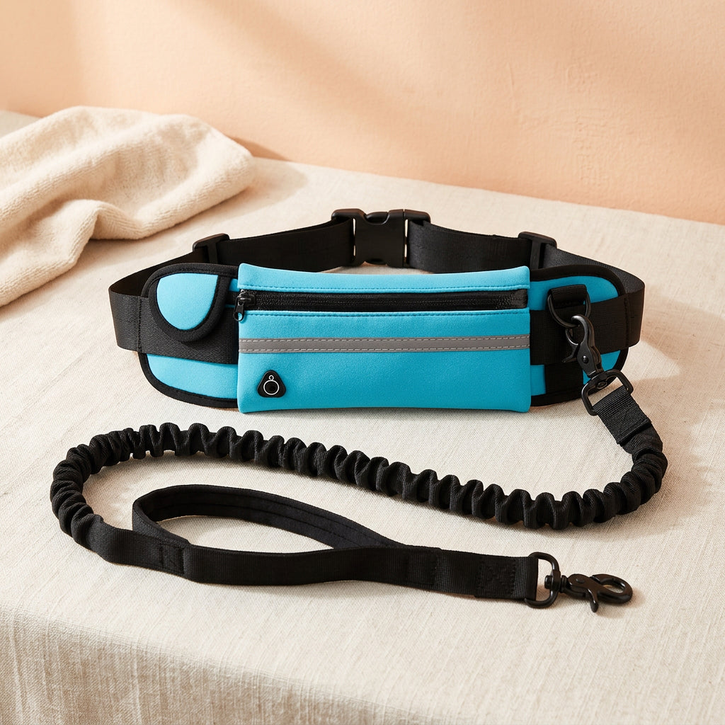 Hands-Free Running Belt with Bungee Dog Leash