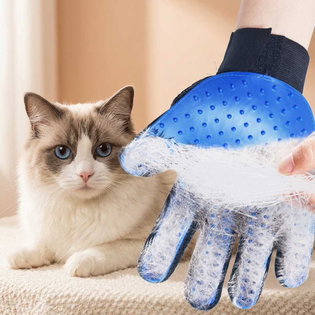 Pet Hair Remover Gloves Pet Grooming Brush Gloves