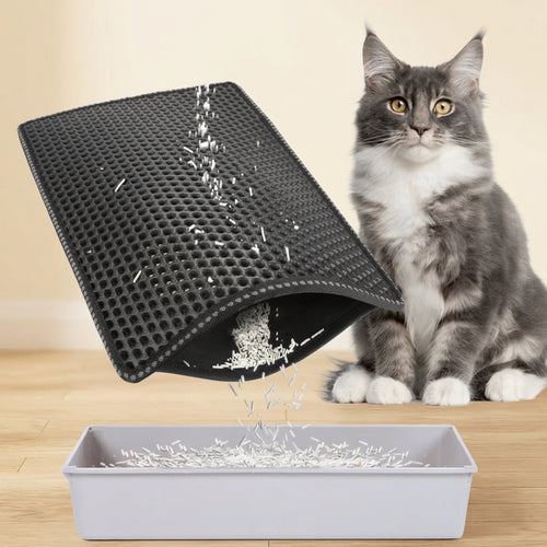 Cat Litter Mat Kitty Litter Trapping Mat Double Layer Mats